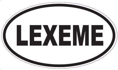 LEXEME - Oval Sticker