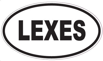 LEXES - Oval Sticker