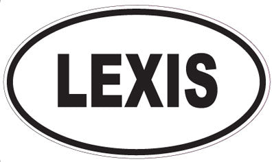 LEXIS - Oval Sticker