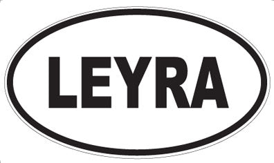 LEYRA - Oval Sticker