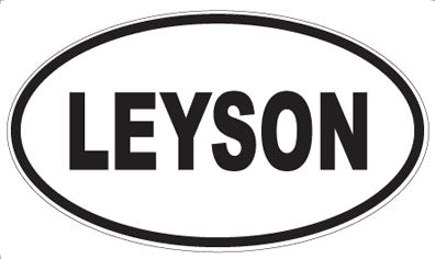 LEYSON - Oval Sticker