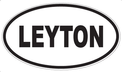 LEYTON - Oval Sticker