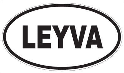 LEYVA - Oval Sticker