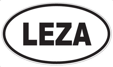 LEZA - Oval Sticker