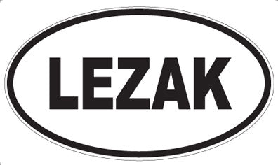 LEZAK - Oval Magnet