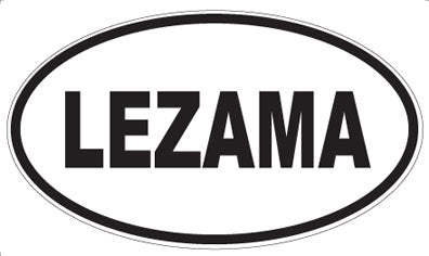 LEZAMA - Oval Sticker