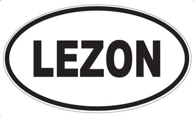 LEZON - Oval Sticker
