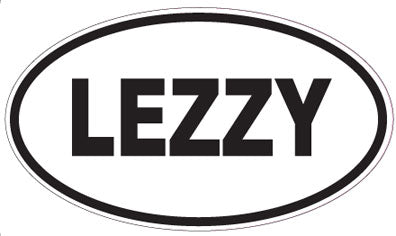 LEZZY - Oval Sticker
