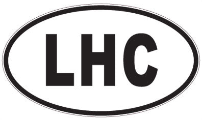 LHC - 3 Letter Initials Oval Sticker