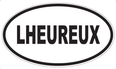 LHEUREUX - Oval Sticker