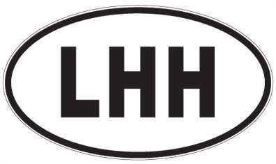 LHH - 3 Letter Initials Oval Sticker
