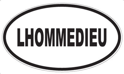 LHOMMEDIEU - Oval Sticker