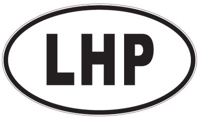 LHP - 3 Letter Initials Oval Sticker