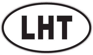 LHT - 3 Letter Initials Oval Sticker