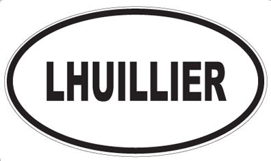 LHUILLIER - Oval Sticker
