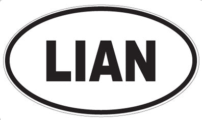LIAN - Oval Sticker