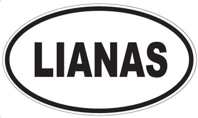 LIANAS - Oval Sticker
