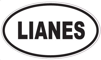 LIANES - Oval Sticker
