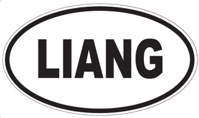 LIANG - Oval Sticker