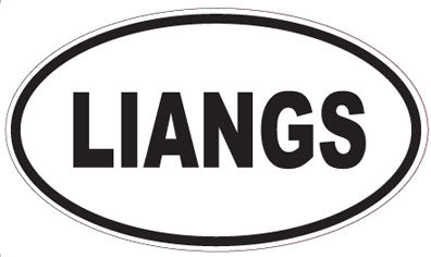 LIANGS - Oval Sticker