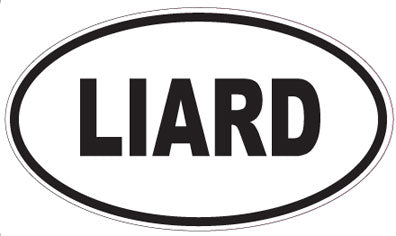 LIARD - Oval Sticker