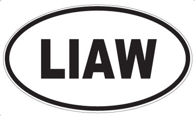 LIAW - Oval Sticker