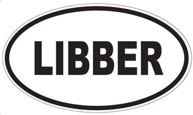 LIBBER - Oval Sticker