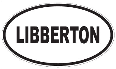 LIBBERTON - Oval Magnet