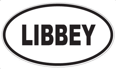 LIBBEY - Oval Sticker