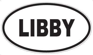LIBBY - Oval Magnet
