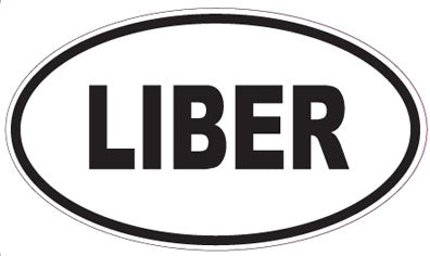 LIBER - Oval Sticker