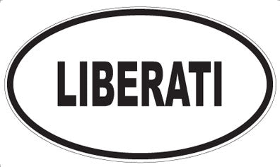 LIBERATI - Oval Magnet