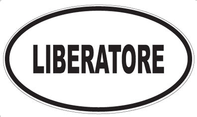 LIBERATORE - Oval Sticker