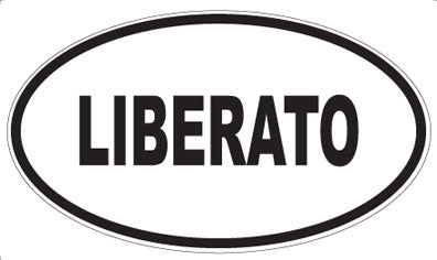 LIBERATO - Oval Magnet