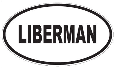 LIBERMAN - Oval Magnet