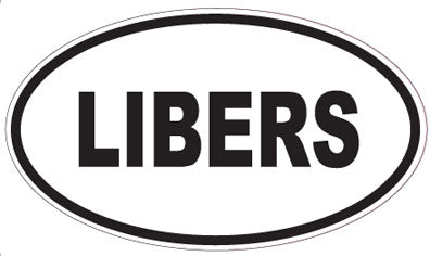 LIBERS - Oval Sticker