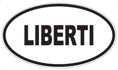 LIBERTI - Oval Sticker