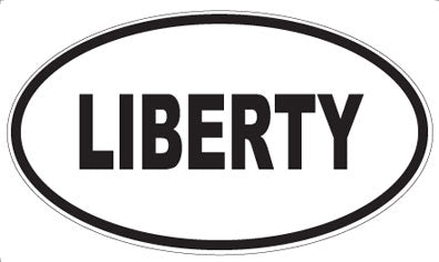 LIBERTY - Oval Magnet