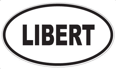 LIBERT - Oval Magnet