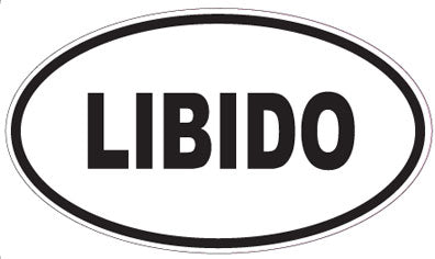 LIBIDO - Oval Sticker