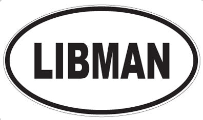 LIBMAN - Oval Sticker