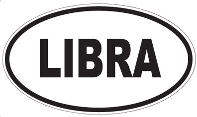 LIBRA - Oval Magnet