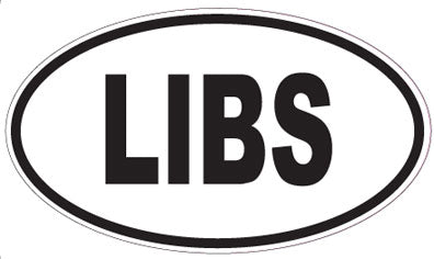 LIBS - Oval Sticker