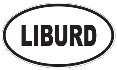 LIBURD - Oval Magnet