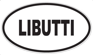 LIBUTTI - Oval Sticker