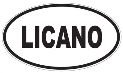 LICANO - Oval Sticker
