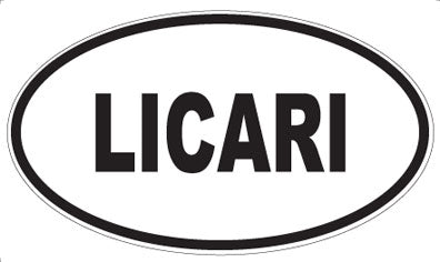 LICARI - Oval Sticker