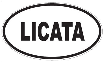LICATA - Oval Sticker