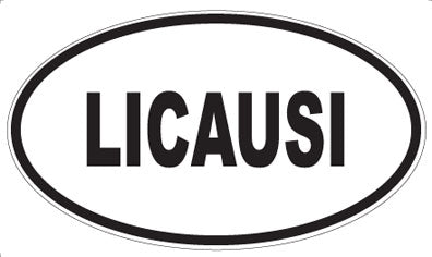 LICAUSI - Oval Sticker