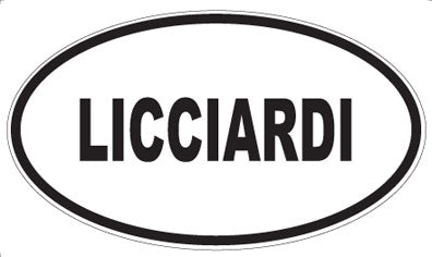 LICCIARDI - Oval Sticker
